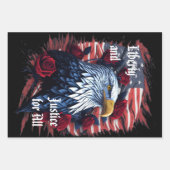 Stars & Stripes Freedom Forever Eagle American Inpakpapier Vel (Voorkant 2)