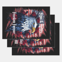 Stars & Stripes Freedom Forever Eagle American