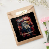 Stars & Stripes Freedom Forever Eagle USA Vlag Bedankzakje (Gezegeld)