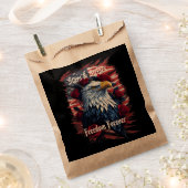 Stars & Stripes Freedom Forever Eagle USA Vlag Bedankzakje (Geknipt)