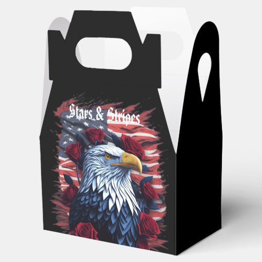 Stars & Stripes Freedom Rozen Eagle Amerikaanse vl Bedankdoosjes (Geopend)