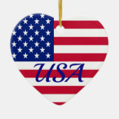 STARS & STRIPES KERAMISCH ORNAMENT (Voorkant)