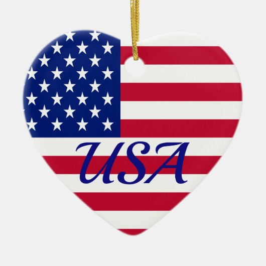 STARS & STRIPES KERAMISCH ORNAMENT (Voorkant)