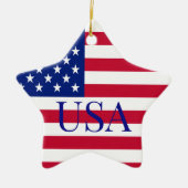 STARS & STRIPES KERAMISCH ORNAMENT (Voorkant)
