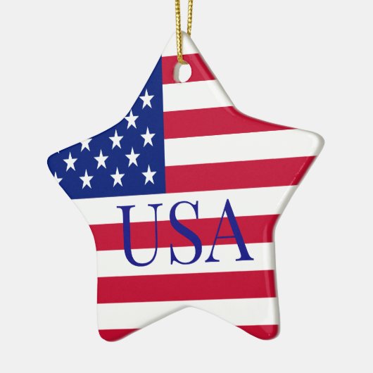 STARS & STRIPES KERAMISCH ORNAMENT (Links)