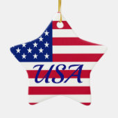 STARS & STRIPES KERAMISCH ORNAMENT (Achterkant)