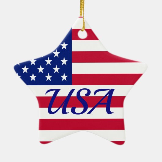 STARS & STRIPES KERAMISCH ORNAMENT (Achterkant)