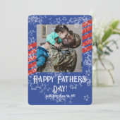 Stars & Stripes militaire Vaderdag-fotokaart Kaart (Staand voorkant)