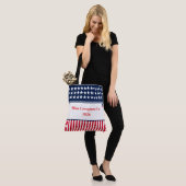 Stars & stripes Pageant Titel Boodschappentas Tote Bag (Op model)