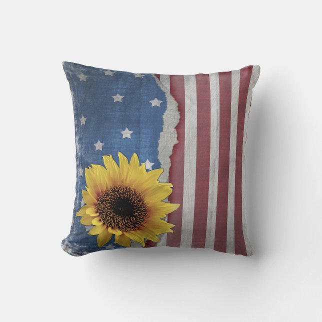 Stars & Stripes Patriotic Pillow Kussen (Voorkant)