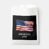 Stars Stripes Patriottic American Flag 4 juli Bedankzakje (Voorkant)