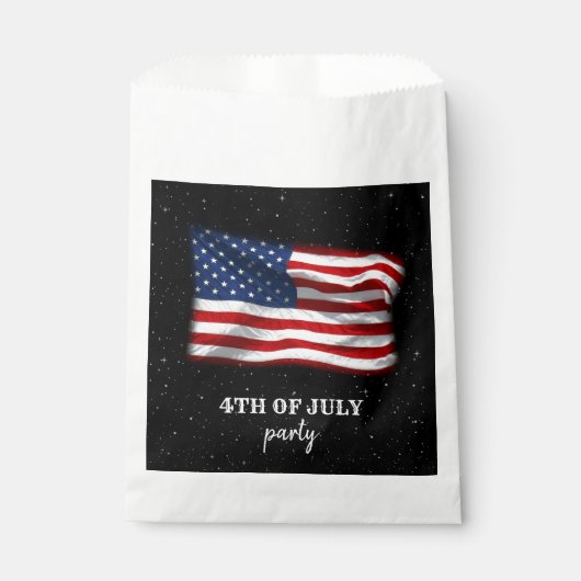 Stars Stripes Patriottic American Flag 4 juli Bedankzakje (Voorkant)