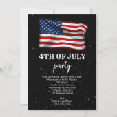 Stars Stripes Patriottic American Flag 4 juli Kaart (Voorkant)