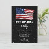 Stars Stripes Patriottic American Flag 4 juli Kaart (Staand voorkant)