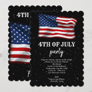 Stars Stripes Patriottic American Flag 4 juli Kaart