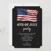 Stars Stripes Patriottic American Flag 4 juli Kaart (Voorkant)