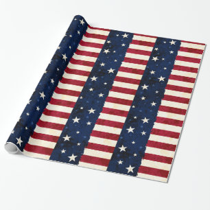Stars & Stripes Patriottic Pattern Cadeaupapier