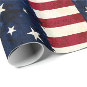 Stars & Stripes Patriottic Pattern Cadeaupapier (Rol Hoek)