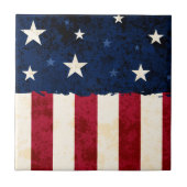 Stars & Stripes Patriottic Tegeltje (Voorkant)
