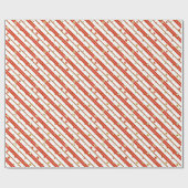 Stars & Stripes Pattern goud rood + jouw ideeën Cadeaupapier (Vlak)