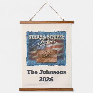 Stars & Stripes - Persoonlijke wandtapijt Hangend Wandkleed