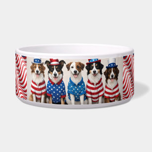 Stars & Stripes Pups Hondenkom Voerbakje