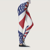 Stars Stripes Red White Blue USA Leggings (Rechts)