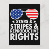 Stars Stripes Reproductive Rights Briefkaart (Voorkant)