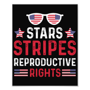 Stars Stripes Reproductive Rights Foto Afdruk