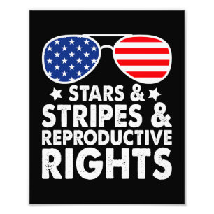 Stars Stripes Reproductive Rights Foto Afdruk