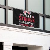 Stars Stripes Reproductive Rights Spandoek (Buitenkant Gebouw)
