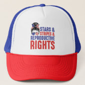 Stars Stripes Reproductive Rights Trucker Pet (Voorkant)