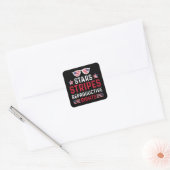 Stars Stripes Reproductive Rights Vierkante Sticker (Envelop)