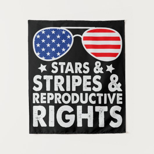 Stars Stripes Reproductive Rights Wandkleed (Voorkant)