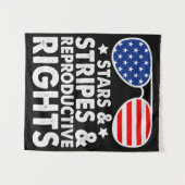 Stars Stripes Reproductive Rights Wandkleed (Voorkant (horizontaal))
