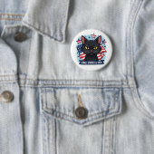 Stars, Stripes & Sass – Patriotic Cat Button (In situ)