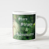 Stars Stripes & Schnauzers Patriotic Grote Koffiekop (Rechts)