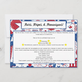 Stars, Stripes & Shenanigans Uitnodiging