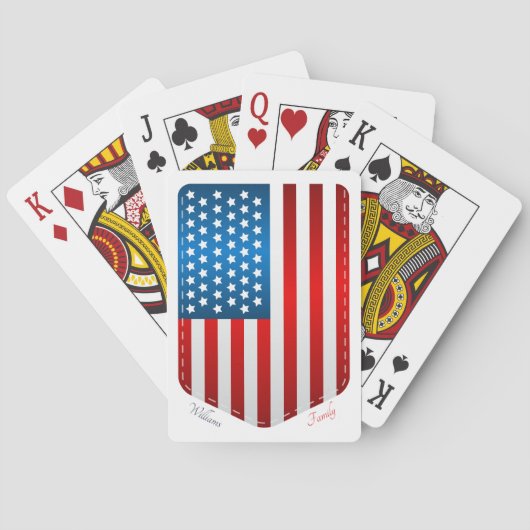 Stars & Stripes Shield Speelkaarten (Achterkant)