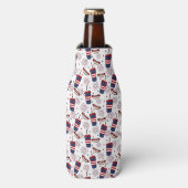 Stars, Stripes & Sizzle – Een patriottisch feest Flesjeskoeler (Fles Voorkant)