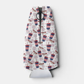 Stars, Stripes & Sizzle – Een patriottisch feest Flesjeskoeler (Achterkant)