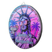 Stars, Stripes & Sunsets—Liberty & Margaritas Dartbord (Voorkant Rechts)