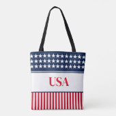Stars & Stripes Tote Tas (Achterkant)