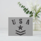 Stars & Stripes uit de VS Briefkaart (Staand voorkant)