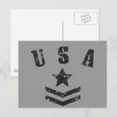 Stars & Stripes uit de VS Briefkaart (Voorkant / Achterkant)