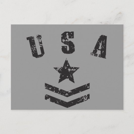 Stars & Stripes uit de VS Briefkaart (Voorkant)