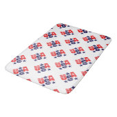 Stars & Stripes USA Patriottisch Ontwerp Badmat (Gekanteld)