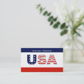 Stars stripes van de Amerikaanse vlag Visitekaartj Visitekaartje (Staand voorkant)