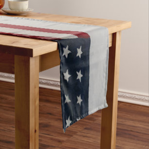 Stars & Stripes Vlag VS op 4 juli Korte Tafelloper