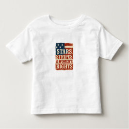 Stars, Stripes & Vrouwenrechten Distressed Flag Kinder Shirts